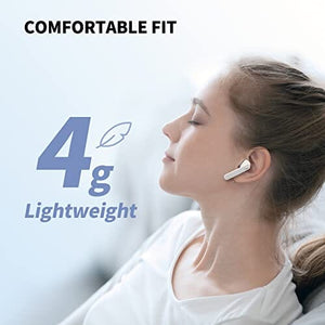 سماعات بلوتوث مع صوت ممتاز بتقنية البلوتوث PSIER Wireless Earbuds, Bluetooth Earbuds with Premium Sound Bluetooth 5.3 Auto Pairing Ear Buds Built-in Microphone with 43H Playtime IPX6 Waterproof Bluetooth Headphones for Workout/Home/Office