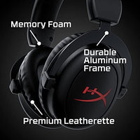 سماعة رأس لاسلكية للألعاب للكمبيوتر الشخصي HyperX Cloud Core – Wireless Gaming Headset for PC, DTS Headphone:X Spatial Audio, Memory Foam Ear Pads, Durable Aluminum Frame, Detachable Noise Cancelling Microphone