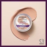 كريم أساس سيمبلي إيجليس CoverGirl & Olay Simply Ageless Foundation, Warm Beige 245, 0.40-Ounce Package