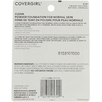 بودرة أساس كريمية طبيعية [520] 0.41 أونصة (عبوة من 4 قطع) CoverGirl Simply Powder Foundation, Creamy Natural [520] 0.41 oz (Pack of 4)