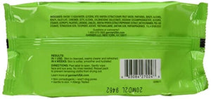 غارنييه سكين أكتيف كلين + مناديل منعشة لإزالة المكياج Garnier SkinActive Clean+ Refreshing Makeup Remover Wipes, 25 Wipes, 3 Count (Packaging May Vary)