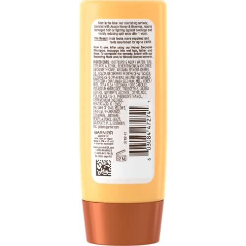 بلسم ترميم كنوز العسل من غارنييه للشعر الجاف والتالف Garnier Whole Blends Honey Treasures Repairing Conditioner, for Dry, Damaged Hair, 3 Fl Oz (Travel Size), 1 Count (Packaging May Vary)