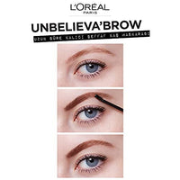 لوريال باريس حاجب طويل الثبات ومقاوم للماء  L'Oréal Paris Unbelieva-Brow Longwear Eyebrow Topcoat, Waterproof, Smudge-resistant, Transfer- Proof, Quick Drying, Easy and quick application with precise brush, Universal Transparent, 0.15 fl. oz.