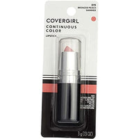 أحمر شفاه ملون مستمر من كوفر جيرل CoverGirl Continuous Color Lipstick, Bronzed Peach [015], 0.13 (Pack of 12)