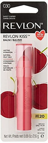 ريفلون كيس مرطب شفاه بالكرز الحلو 030.09 أونصة (عبوة من قطعتين) Revlon Kiss Lip Balm, Sweet Cherry 030 .09 oz (Pack of 2)