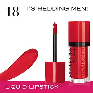 بورجوا روج ايديشن فيلفيت بارا دي لابيوس 18 اتز ريدينغ مين Bourjois Rouge Edition Velvet Barra De Labios 18 Its Redding Men