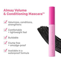 ماسكارا ألماي لتكثيف وترطيب البشرةAlmay Volume & Conditioning Mascara, Hydrating All Day Wear, 20 Black, 0.27 fl oz. (Pack of 2)