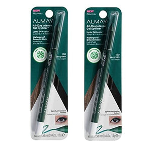 عبوة من قطعتين محدد عيون جل مكثف طوال اليوم من ألماي Pack of 2 Almay All-Day Intense Gel Eyeliner, Evergreen 150