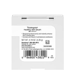 لوحة مكياج بودرة أحمر الخدود الصحية من نيوتروجينا Neutrogena Healthy Skin Powder Blush Makeup Palette, Illuminating Pigmented Blush with Vitamin C and Botanical Conditioners for Blendable, Buildable Application, 20 Vibrant, 19 oz