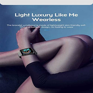 ساعة ذكية رياضية Smart Watch, 1.44" Touch Fitness Tracker,with Sport Smartwatch,Message Call Reminder Smart Watch for Men Women Kids