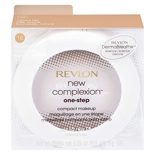 ريفلون نيو كومبشن ون ستيب كومباكت مكياج - أسمر طبيعي (010) Revlon New Complexion One Step-Compact Makeup - Natural Tan (010)
