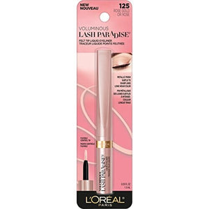 محدد عيون سائل من لوريال باريس كوزمتكس فوليومينوس لاش باراديس ذهبي وردي L'Oreal Paris Cosmetics Voluminous Lash Paradise Liquid Eyeliner, Rose Gold, 0.05 Fluid Ounce