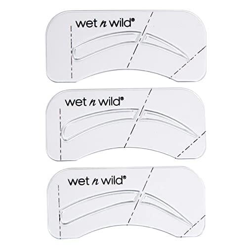 مجموعة أدوات الاستنسل العالمية للحواجب من ويت إن وايلد Wet n Wild Ultimate Eyebrow Universal Stencil Kit, 5 Brow Color Makeup Set, Spoolie For Brushing and Blending, Hair Removal Tweezers, Sponge Brush Applicator, 3 Stencils, Universal Appeal