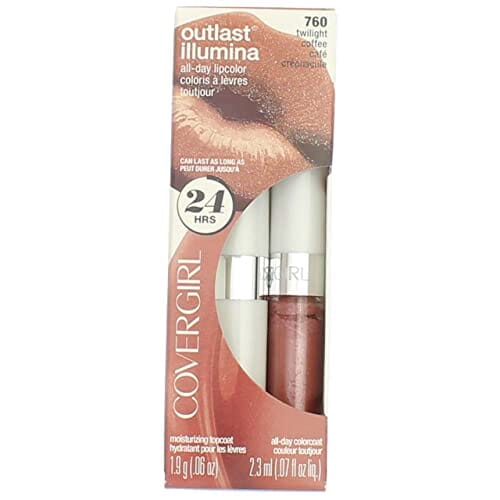 مجموعة كوفر جيرل - لون الشفاه أوتلاست طوال اليوم 760 توايلايت كوفي 1 CoverGirl Outlast All Day Lipcolor 760 Twilight Coffee 1 Kit