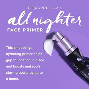 برايمر الوجه أوربان ديكاي أول نايتر طويل الأمد Urban Decay All Nighter Longwear Face Primer - Lightweight, Long-Lasting Formula - Locks Foundation in Place, Smooths & Hydrates Skin - 1.0 fl. oz