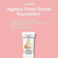 كريم أساس ألماي المضاد للشيخوخة Almay Anti-Aging Foundation, Smart Shade Face Makeup with Hyaluronic Acid, Niacinamide, Vitamin C & E, Hypoallergenic-Fragrance Free, 700 Spice, 1 Fl Oz (Pack of 1)