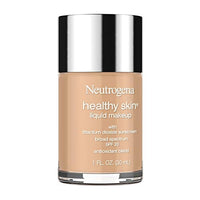 كريم أساس مكياج سائل صحي للبشرة من نيوتروجينا Neutrogena Healthy Skin Liquid Makeup Foundation, Broad Spectrum SPF 20 Sunscreen, Lightweight & Flawless Coverage Foundation with Antioxidant Vitamin E & Feverfew, 115 Cocoa, 1 fl. oz