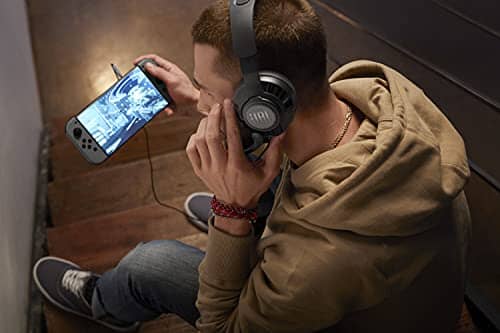 سماعات رأس سلكية للألعاب - أسود JBL Quantum 200 - Wired Over-Ear Gaming Headphones - Black, Large