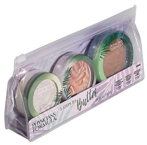 فيزيشينز فورميولا - 3 خطوات تو باتر بيرفكشن باتر برونزر هايلايتر وأحمر خدود Physicians Formula 3Steps to Butter Perfection Butter Bronzer Highlighter and Blush, Multi, 0.81 Ounce