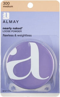 بودرة فضفاضة نيرلي نيكيد من ألماي Almay Nearly Naked Loose Powder, Medium 300, 1-Ounce Packages (Pack of 2)