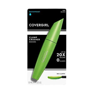 كوفر جيرل - ماسكارا كلمب كراشر المقاومة للماء CoverGirl Clump Crusher Water Resistant Mascara, Black 830, 0.44 Ounce