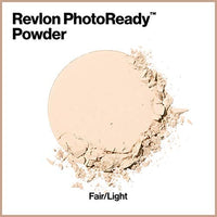 بودرة وجه من ريفلون مكياج للوجه طويل الأمد - تغطية كاملة مع لمسة نهائية خالية من العيوب  Face Powder by Revlon, PhotoReady Blurring Face Makeup, Longwear Medium- Full Coverage with Flawless Finish, Shine & Oil Free-Fragrance Free, 010 Fair Light, 0.30 Oz