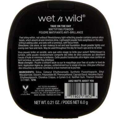 بودرة الوجه ويت ان وايلد تيك اون ذا داي غير لامع Wet n Wild Take On the Day Mattifying Powder- Matte About You