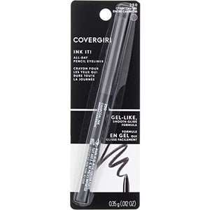 من قلم تحديد العيون بيرفكت بوينت بلس CoverGirl Ink It! by Perfect Point Plus Eyeliner, Charcoal Ink [250] 0.06 oz (Pack of 2)