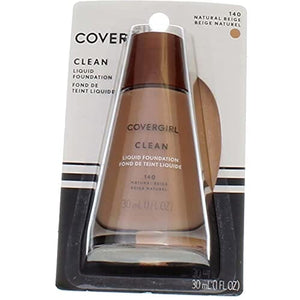 كوفر جيرل - بشرة عادية نظيفة 140 بيج طبيعي CoverGirl Clean Normal Skin, 140 Natural Beige, 1 Ounce