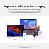 محولة شحن سريع بقدرة 25 واط SAMSUNG 25W Wall Charger USB C Adapter, Super Fast Charging Block for Galaxy Phones and Devices, Cable Not Included, 2021, US Version, White