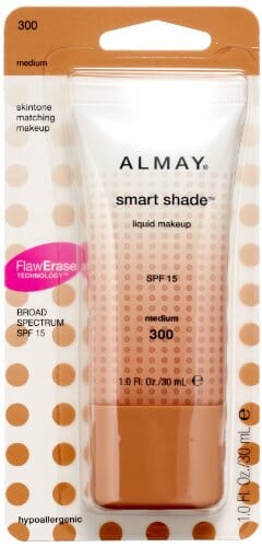 مكياج ألماي الذكي مع عامل حماية من الشمس Almay Smart Shade Makeup with SPF 15, Medium 300, 1 Ounce