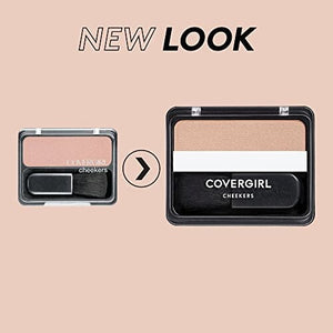 بودرة أحمر الخدود القابلة للمزج COVERGIRL Cheekers Blendable Powder Blush Cinnamon Toast, .12 oz (packaging may vary)