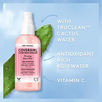 رذاذ الوجه كلين فريش للعناية بالبشرة من كوفرجيرل مع ماء الورد وفيتامين سي COVERGIRL Clean Fresh Skincare Priming Glow Facial Mist with Rose Water and Vitamin C, 3.3 Fl Oz