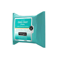 نيوتروجينا مناديل تنظيف ميسيلار ديب كلين Neutrogena Deep Clean Purifying Micellar Cleansing Towelettes Ea 25 count