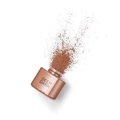 بودرة تثبيت المكياج سائبة من ميك اب ريفوليوشن Makeup Revolution Loose Baking Powder, Make Up Setting Powder, Provides Long-lasting Coverage, Reduces Shine, For Dark and Deep Skin Tones, Deep Dark, 32g