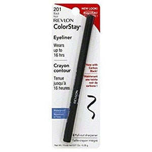 ريفلون قلم تحديد العيون كولورستاي أسود [201] Revlon ColorStay Eyeliner Pencil, Black [201], 0.01 oz (Pack of 3)