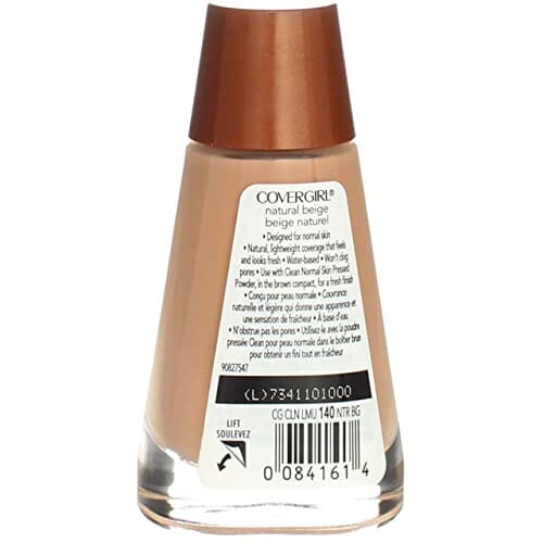 مكياج سائل نظيف باللون البيج الطبيعي CoverGirl Clean Liquid Makeup, Natural Beige, [140] 1 oz (Pack of 4)