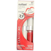 أحمر شفاه طوال اليوم أحمر حار [517] 1 قطعة (عبوة من قطعتين) CoverGirl Outlast All Day Lipcolor, Red Hot [517] 1 ea (Pack of 2)