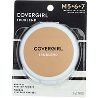 بودرة مضغوطة متوسطة الحجم شفافة Cover Girl 09848 4med Transluscent Medium Trublend Pressed Powder