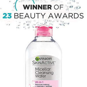 ماء ميسيلار المنظف المزيل للمعة للبشرة الدهنية Garnier SkinActive Micellar Cleansing Water Mattifying for Oily Skin, 13.5 fl. oz.