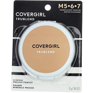 بودرة مضغوطة متوسطة الحجم شفافة Cover Girl 09848 4med Transluscent Medium Trublend Pressed Powder