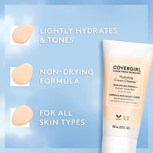 كريم منظف مرطب للعناية بالبشرة كلين فريش من كوفرجيرل COVERGIRL Clean Fresh Skincare Hydrating Cream Cleanser, Case of 24