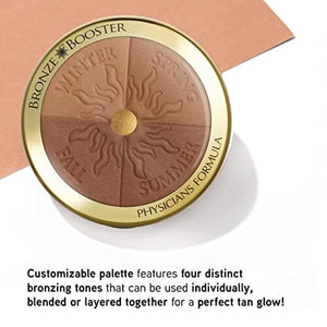 بودرة مكياج برونزي من فيزيشن فورميولا برونز بوستر لتعزيز التوهج من موسم إلى آخر Physicians Formula Bronze Booster Glow-Boosting Season-to-Season Light-to-Medium Bronzer Makeup Powder, Dermatologist Approved