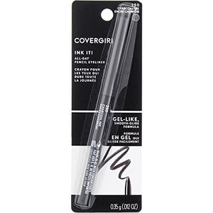 من قلم تحديد العيون بيرفكت بوينت بلس CoverGirl Ink It! by Perfect Point Plus Eyeliner, Charcoal Ink [250] 0.06 oz (Pack of 2)