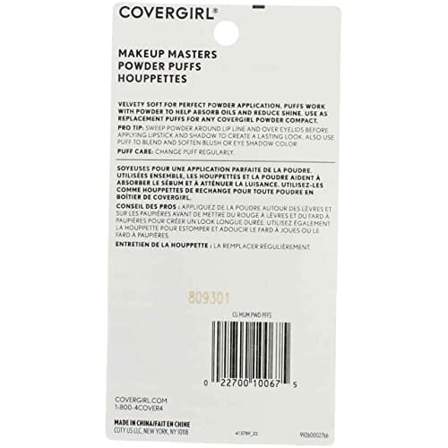 بودرة مضغوطة من كوفر جيرل ميك أب ماسترز CoverGirl Make-Up Masters Powder Puffs, 3 ea (Pack of 8)