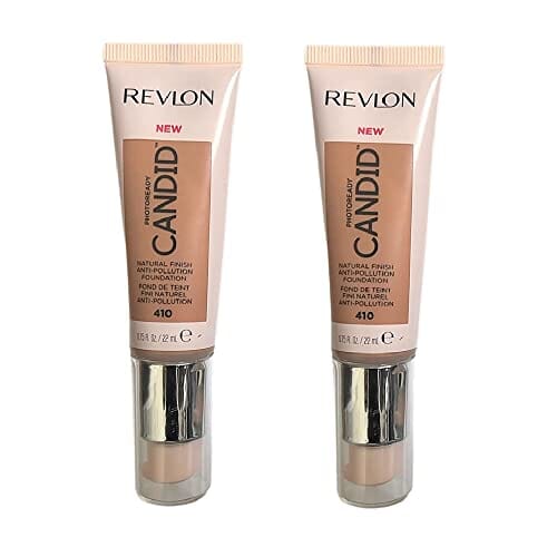 حزمة من قطعتين كريم أساس فوتوريدي كانديد ناتشورال فينيش توست 410 Pack of 2 Revlon PhotoReady Candid Natural Finish Foundation, Toast 410