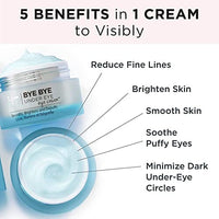 كريم آي تي كوزمتيكس باي باي تحت العين  - IT Cosmetics Bye Bye Under Eye Eye Cream - Hydrating, Quick-Absorbing Formula - Smooths The Look Of Fine Lines & Wrinkles, Visibly Brightens Dark Circles - With Hyaluronic Acid - 0.5 Fl Oz