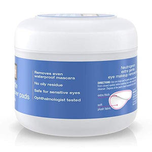 ضمادات نيوتروجينا اللطيفة للغاية لإزالة مكياج العيون - 30 قطعة Neutrogena Extra Gentle Eye Makeup Remover Pads - 30 Count