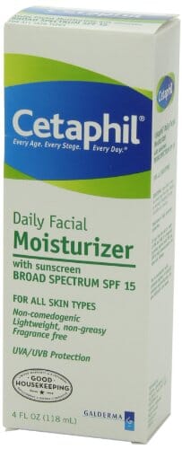 مرطب الوجه اليومي من سيتافيل CETAPHIL Daily Facial Moisturizer SPF 15 , 4 Fl Oz , Gentle Facial Moisturizer For Dry to Normal Skin Types , No Added Fragrance, Pack of 2, (Packaging May Vary)
