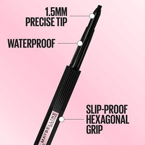 قلم تحديد العيون من ميبيلين نيويورك هايبر ايزي نو سليب Maybelline New York Hyper Easy No Slip Pencil Eyeliner Makeup, Deep Brown, 0.001 oz.